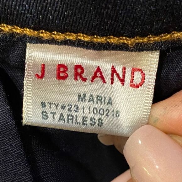 J. Brand Sz 26 Blue Indigo Denim Maria Straight Skinny Leg Jeans - Picture 9 of 10